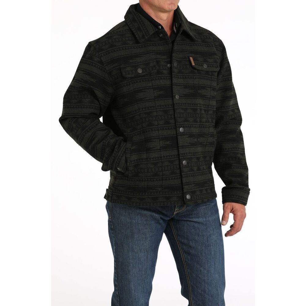 NWOT Cinch Lined Green & Black Trucker Lined Workwear Western Jacket Men's XXL